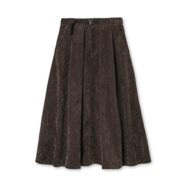 Snow Peak Technical Corduroy Skirt Dark Brown - Steranko Clothing Manchester
