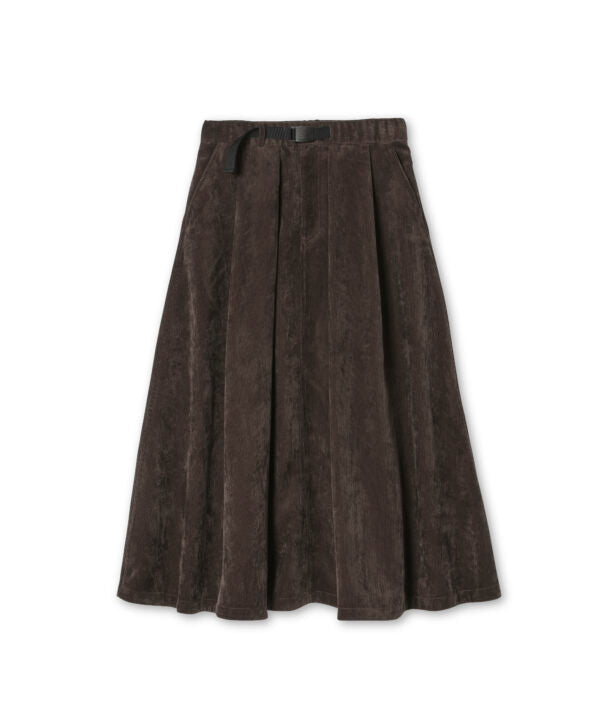 Snow Peak Technical Corduroy Skirt Dark Brown - Steranko Clothing Manchester