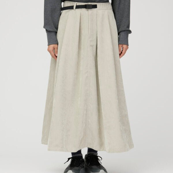 Snow Peak Technical Corduroy Skirt Ivory - Steranko Clothing Manchester