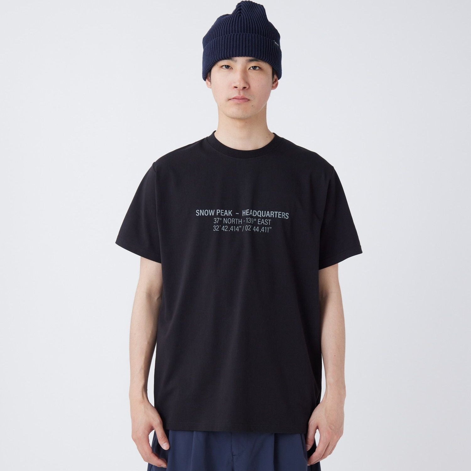 Snow Peak Topographic T-Shirt Black - Steranko Clothing Manchester