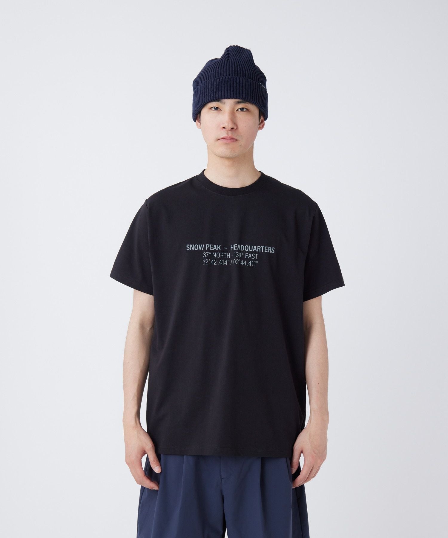 Snow Peak Topographic T-Shirt Black - Steranko Clothing Manchester