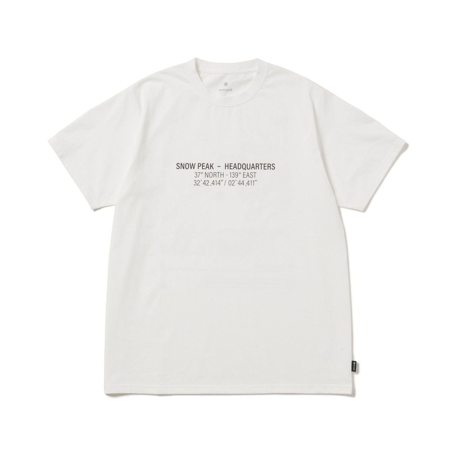 Snow Peak Topographic T-Shirt Off - White - Steranko Clothing Manchester