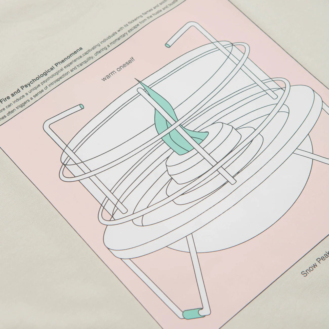 Snow Peak Warm Oneself T-Shirt Light Beige - Steranko Clothing Manchester