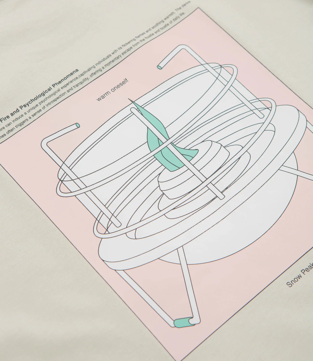 Snow Peak Warm Oneself T-Shirt Light Beige - Steranko Clothing Manchester