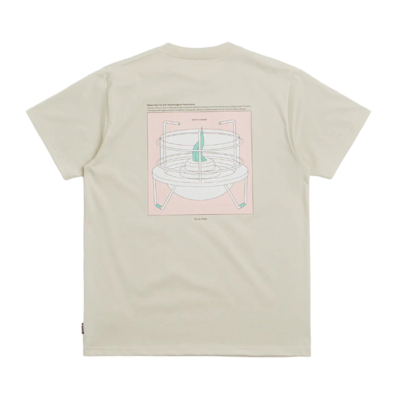 Snow Peak Warm Oneself T-Shirt Light Beige - Steranko Clothing Manchester