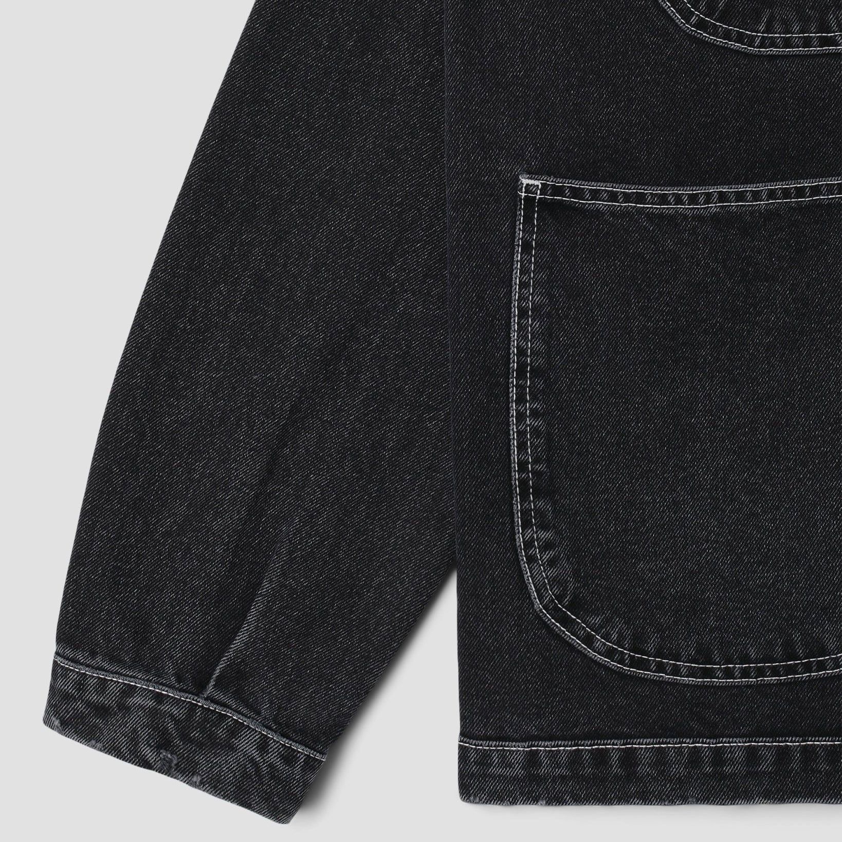 Stan Ray Coverall Jacket Stonewashed Black Denim - Steranko Clothing Manchester