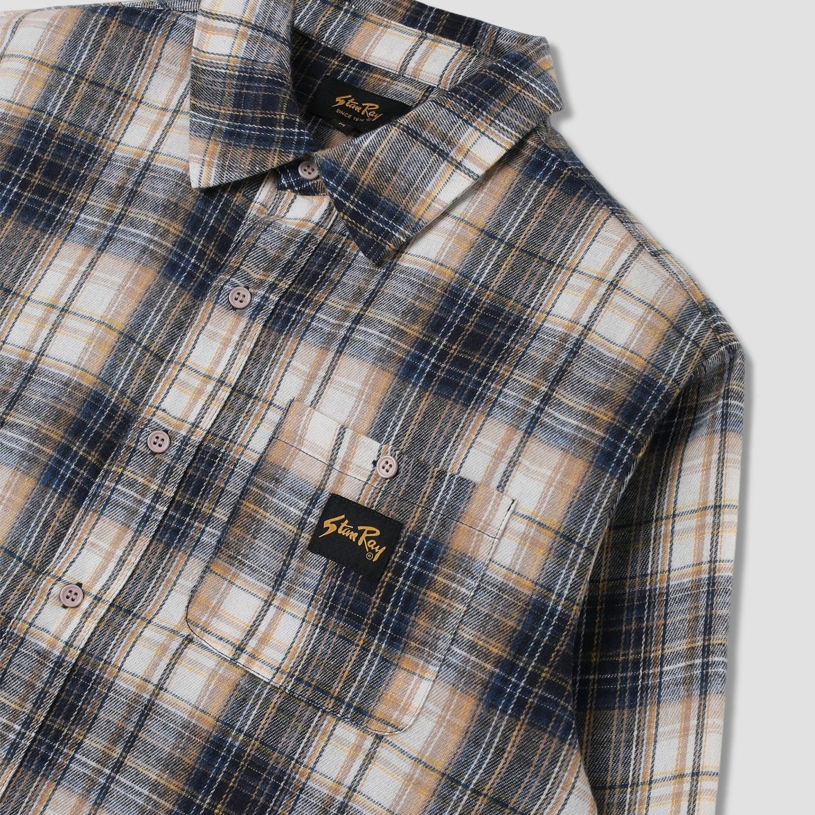 Stan Ray Flannel Shirt Navy Plaid - Steranko Clothing Manchester