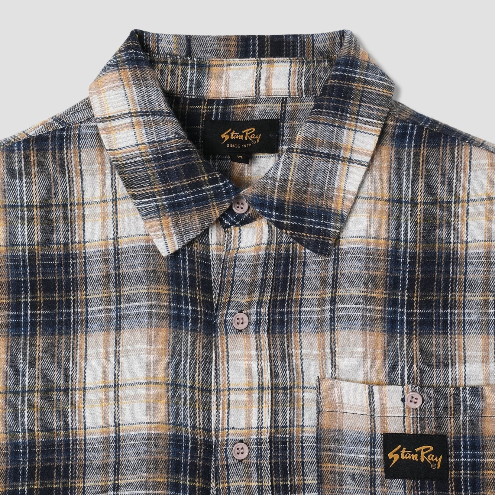Stan Ray Flannel Shirt Navy Plaid - Steranko Clothing Manchester