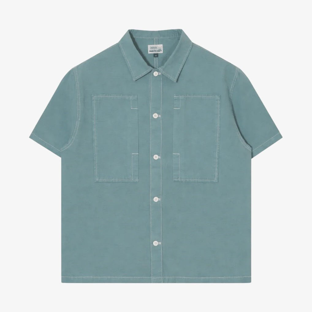 Stan Ray SS Painter Shirt Brittany Blue Canvas - Steranko Clothing Manchester