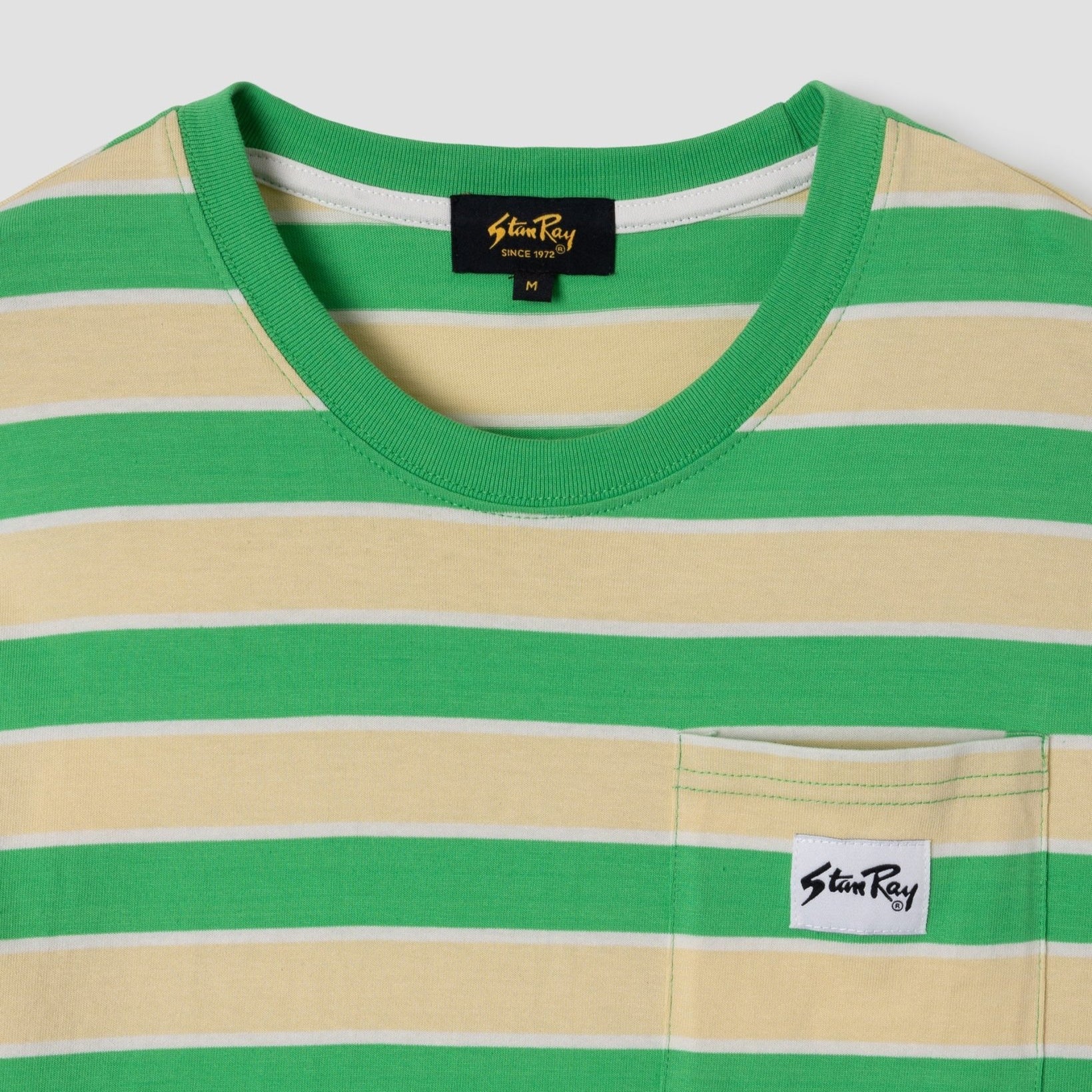 Stan Ray Stripe T-Shirt Island Green Sunlight - Steranko Clothing Manchester