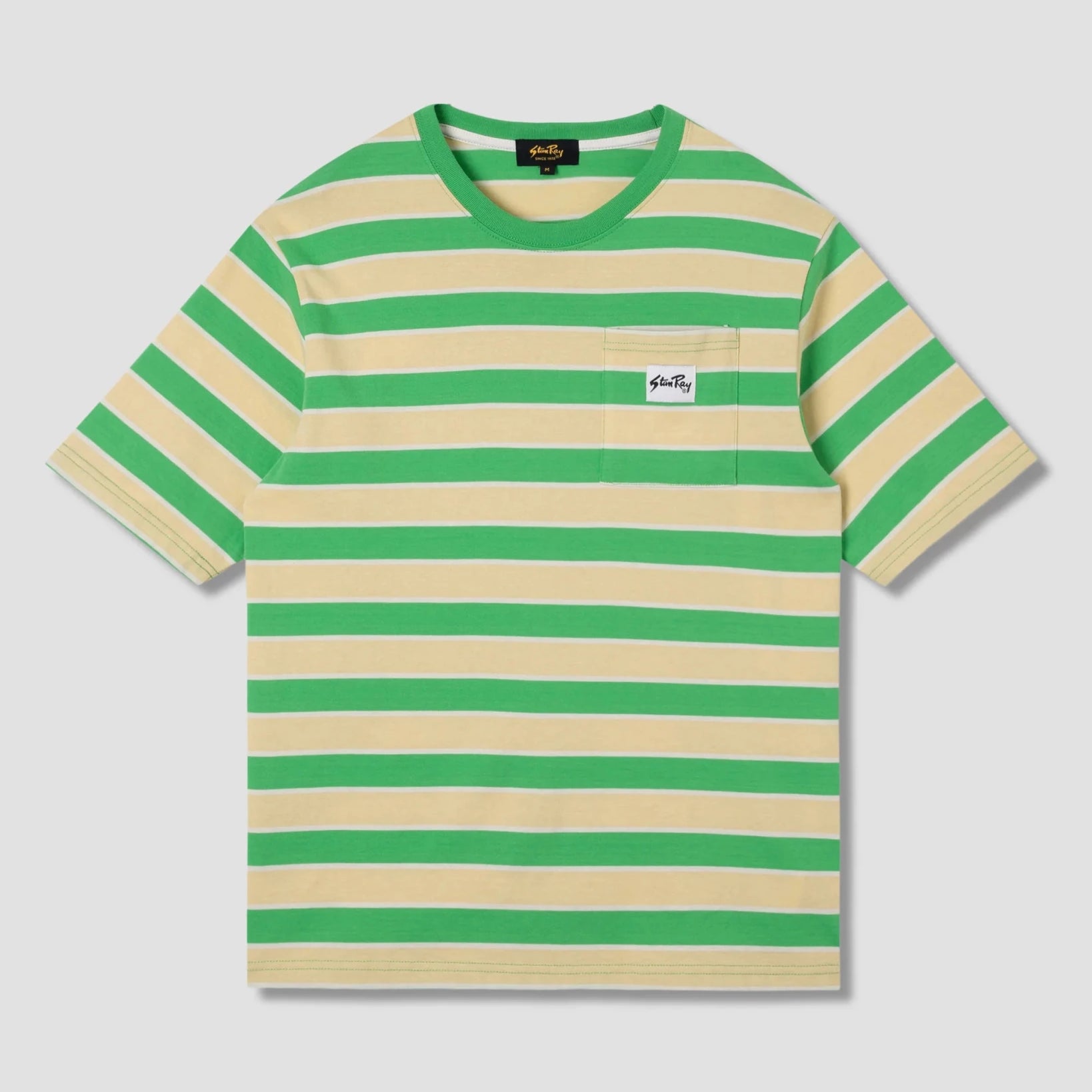 Stan Ray Stripe T-Shirt Island Green Sunlight - Steranko Clothing Manchester