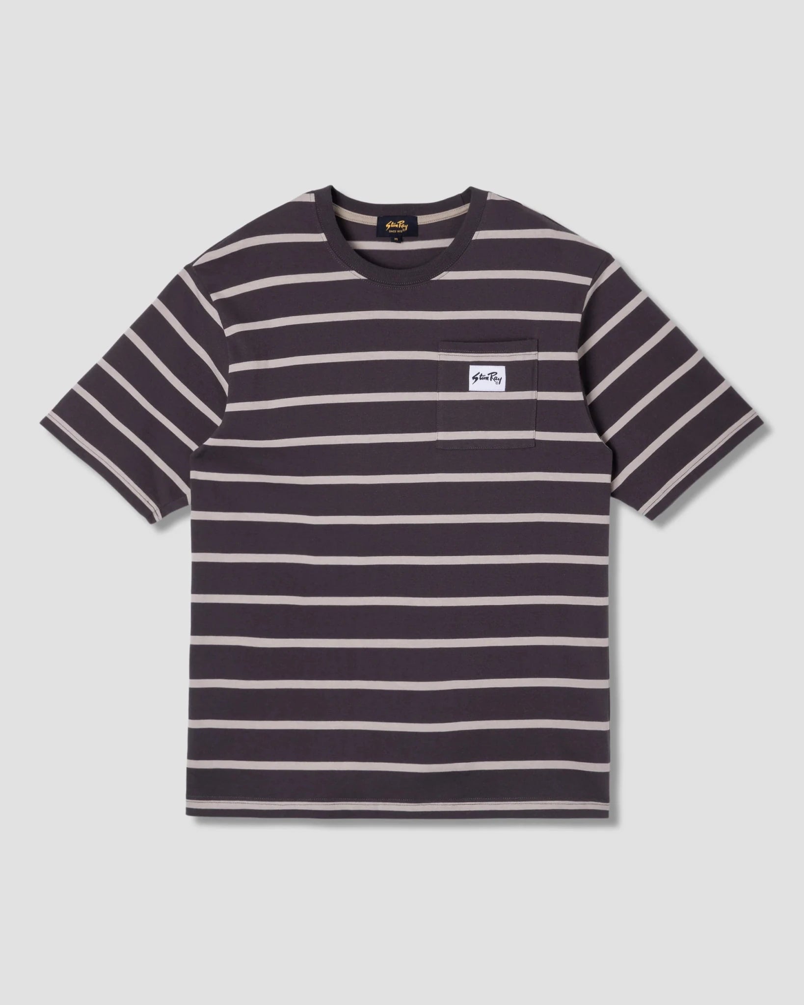 Stan Ray Stripe T-Shirt Raven Eucalyptus - Steranko Clothing Manchester