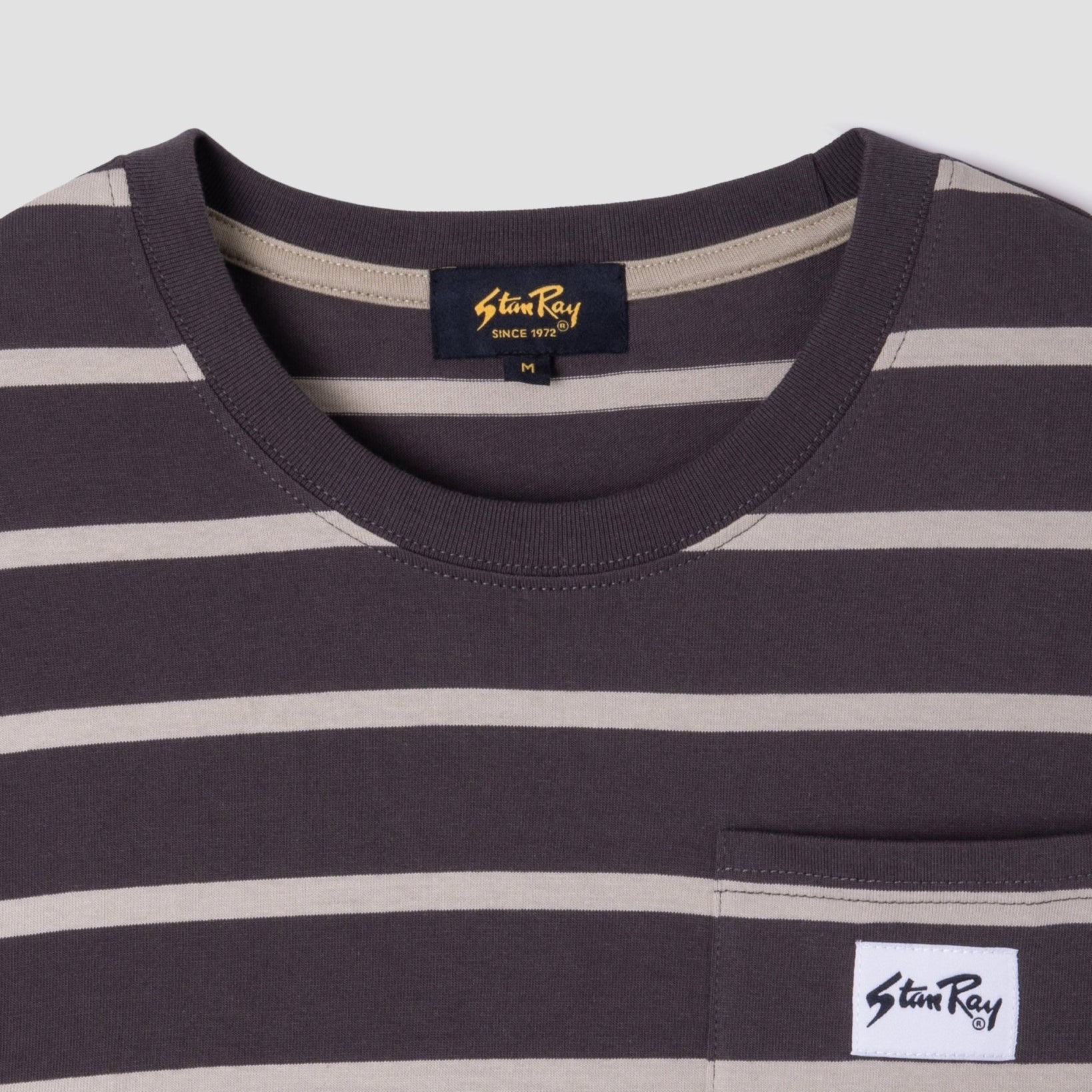 Stan Ray Stripe T-Shirt Raven Eucalyptus - Steranko Clothing Manchester
