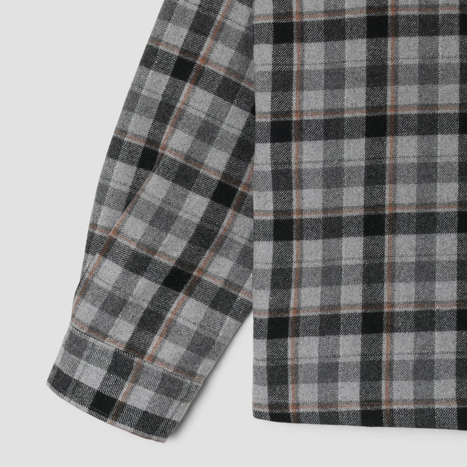 Stan Ray Zip Shirt Charcoal Plaid - Steranko Clothing Manchester