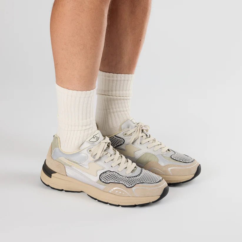 Stepney Workers Club Amiel II S - Strike Mesh Overlay Silver Grey - Steranko Clothing Manchester