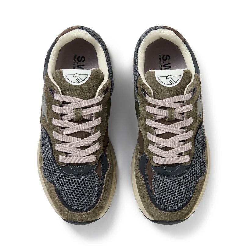 Stepney Workers Club Amiel II S - Strike Mesh Overlay Woodland - Steranko Clothing Manchester