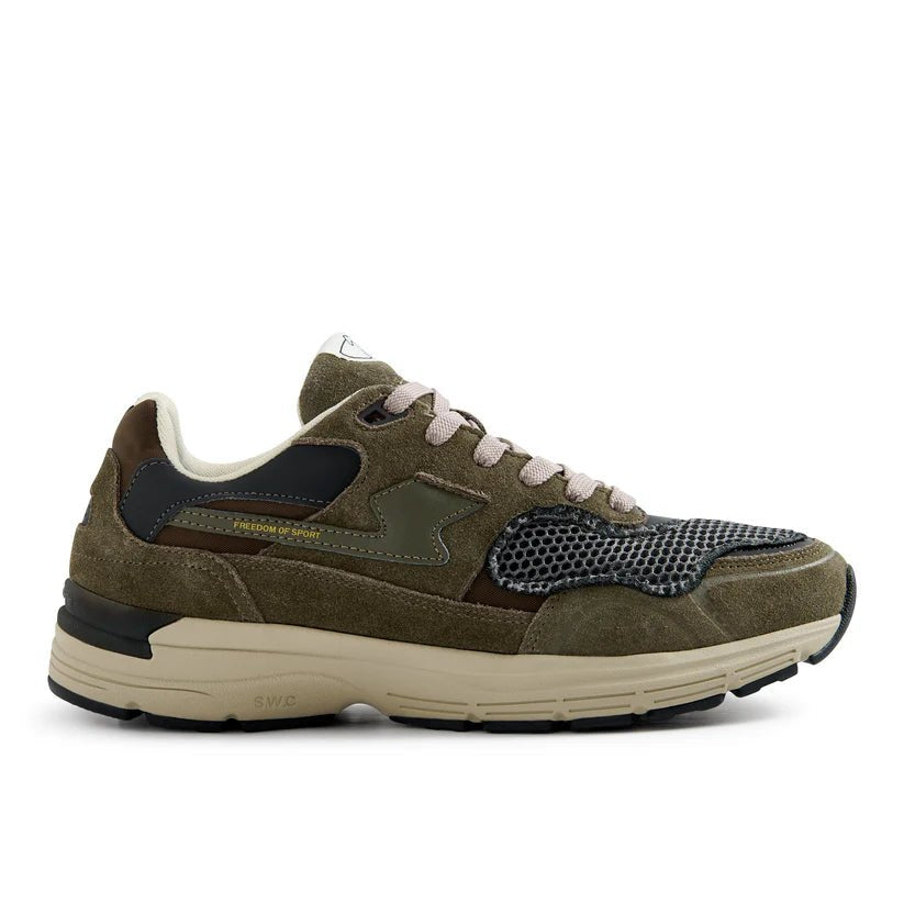 Stepney Workers Club Amiel II S - Strike Mesh Overlay Woodland - Steranko Clothing Manchester