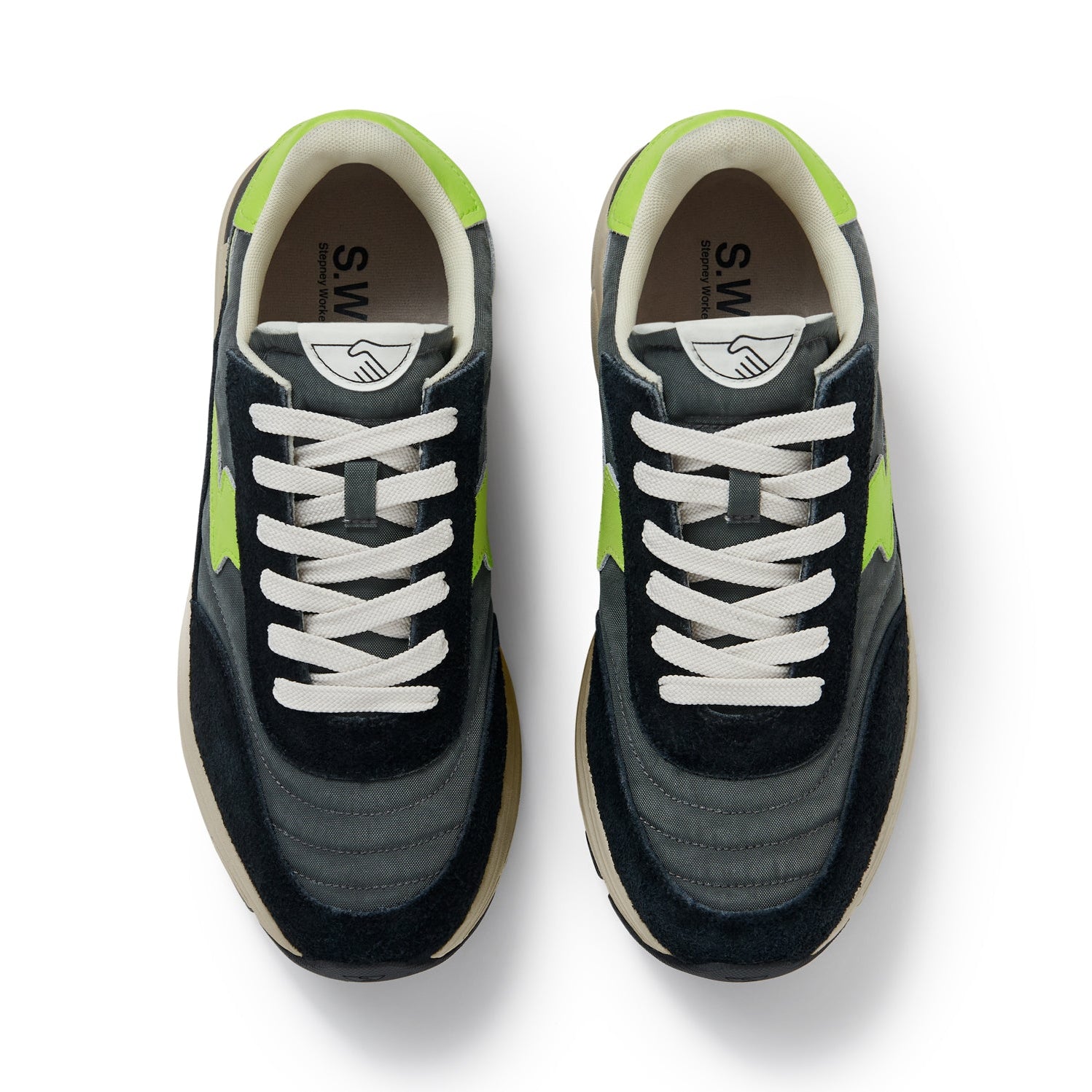 Stepney Workers Club Osier S - Strike Geo - Merged Asphalt Lime - Steranko Clothing Manchester