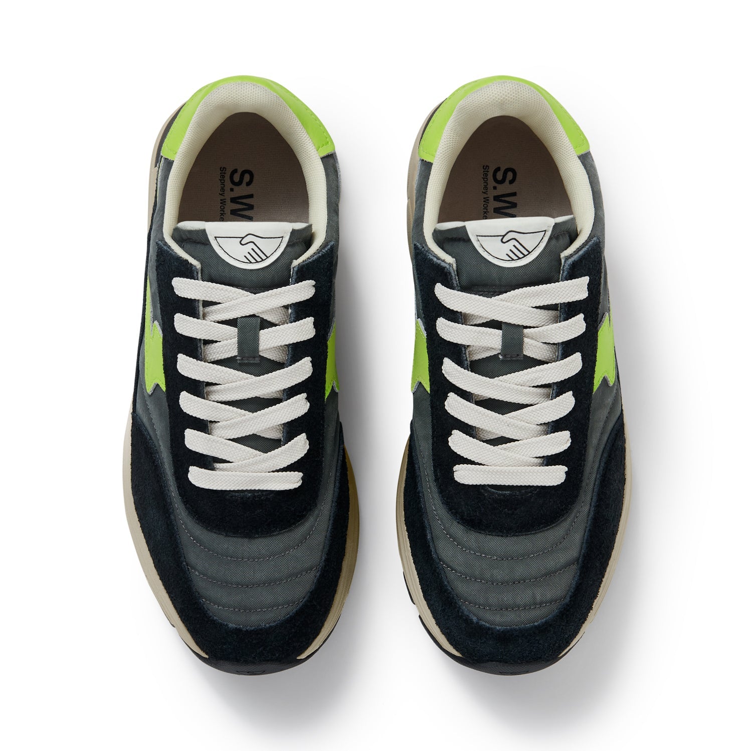 Stepney Workers Club Osier S - Strike Geo - Merged Asphalt Lime - Steranko Clothing Manchester