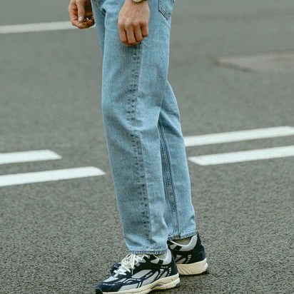 The Mercer Brand Re - Run Vintage Suede Navy - Steranko Clothing Manchester