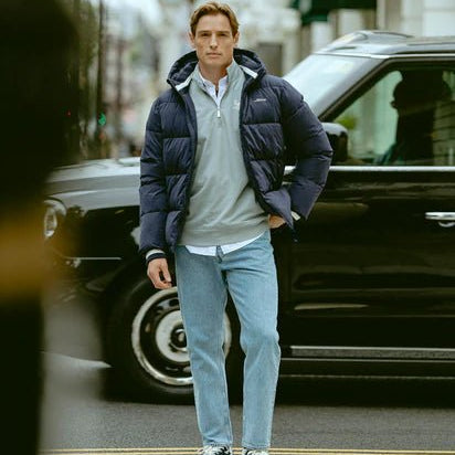 The Mercer Brand Re - Run Vintage Suede Navy - Steranko Clothing Manchester