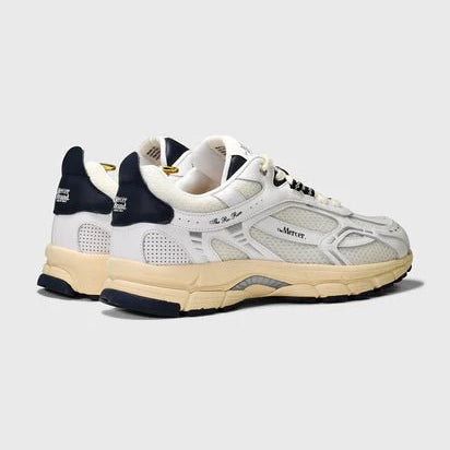 The Mercer Brand Re - Run Vintage White Blue - Steranko Clothing Manchester