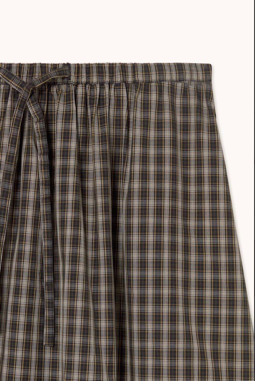 The Tiny Big Sister Check Elasticated Skirt Navy - Steranko Clothing Manchester