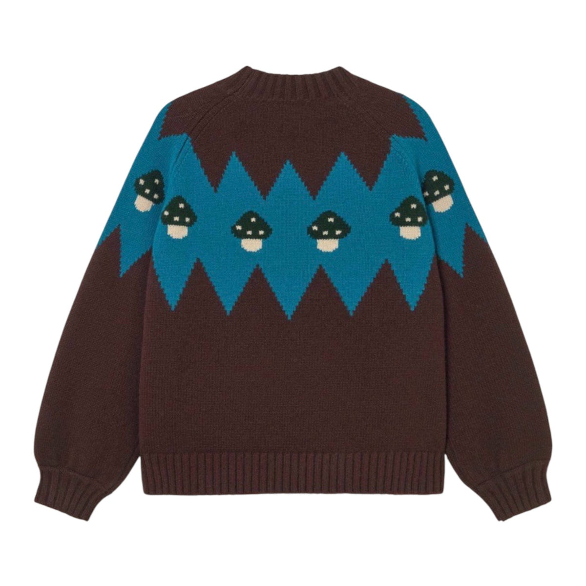 The Tiny Big Sister Mushrooms Sweater Umber - Steranko Clothing Manchester