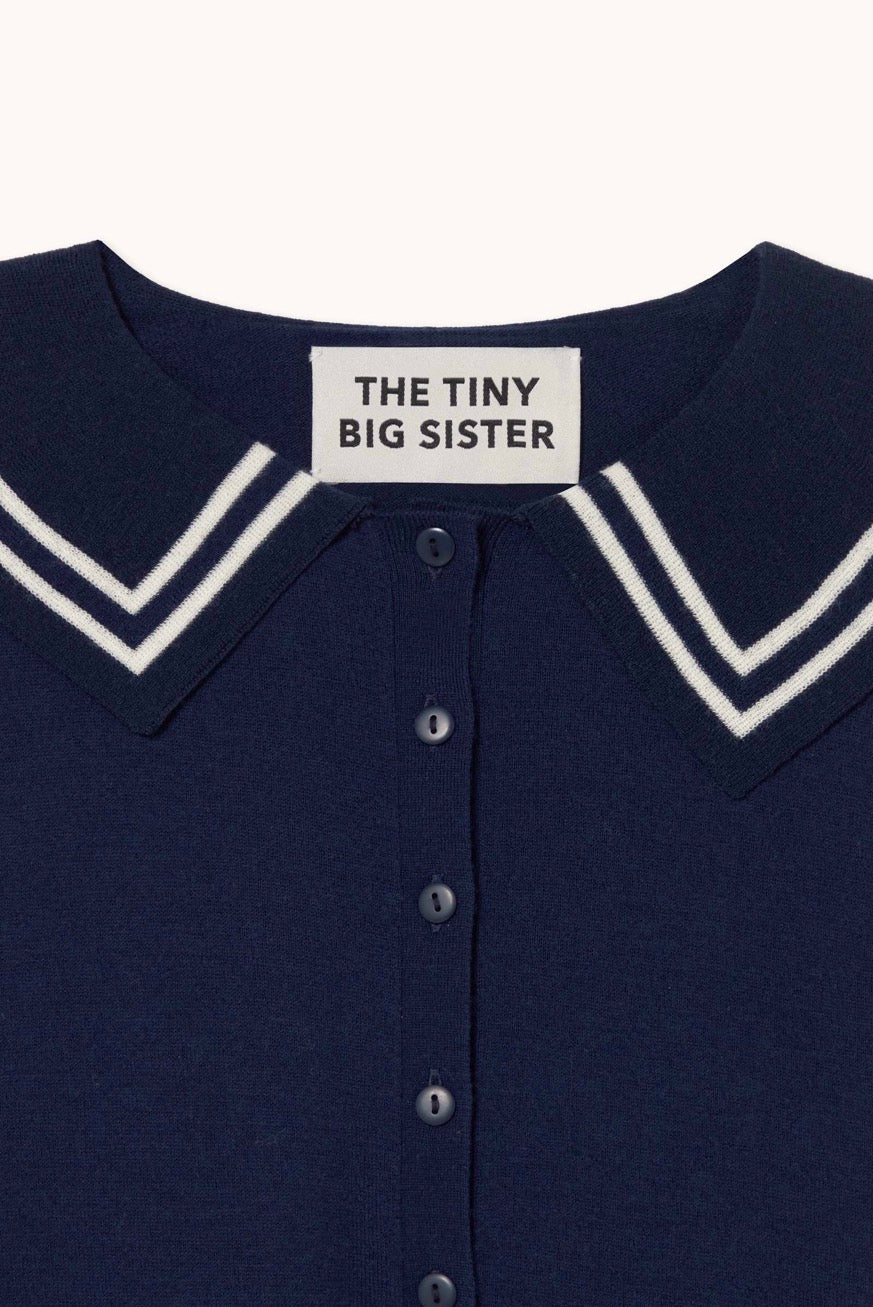 The Tiny Big Sister Sailor Polo Navy - Steranko Clothing Manchester