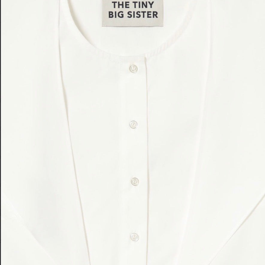 The Tiny Big Sister Scarf Neck Blouse Off White - Steranko Clothing Manchester