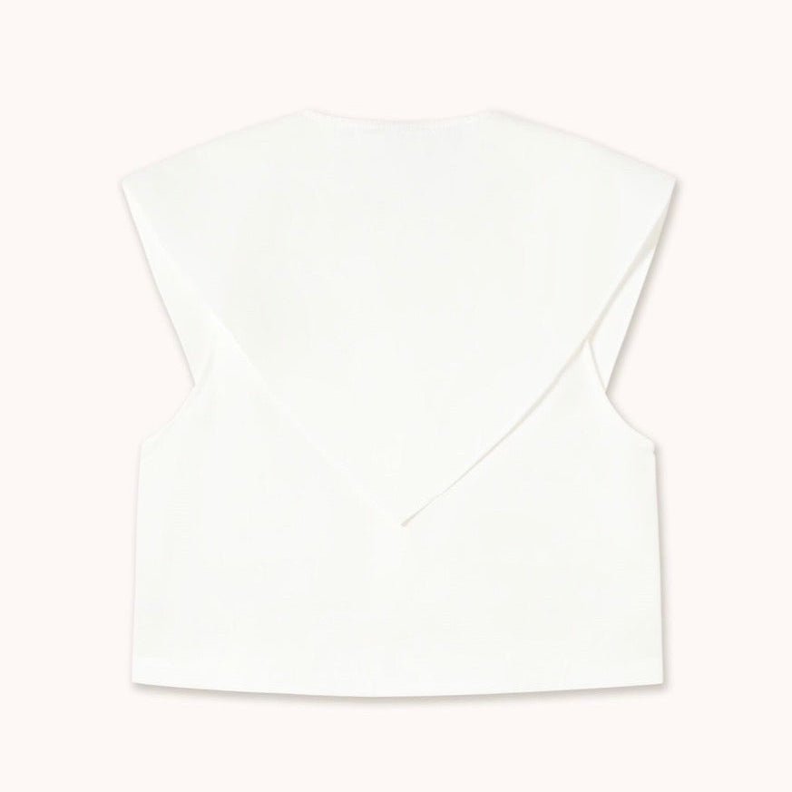 The Tiny Big Sister Scarf Neck Blouse Off White - Steranko Clothing Manchester