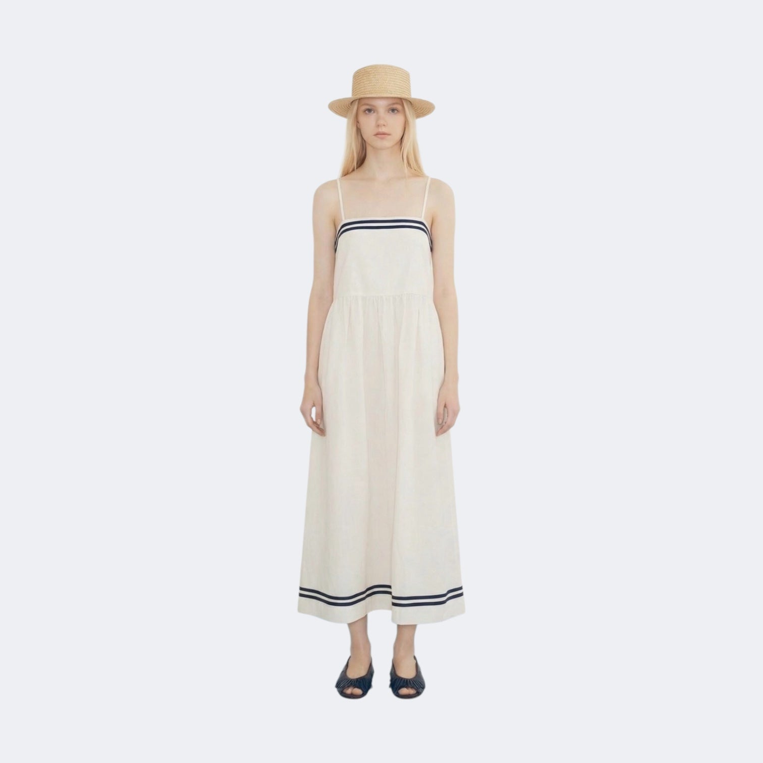 The Tiny Big Sister Straps Dress Off White - Steranko Clothing Manchester