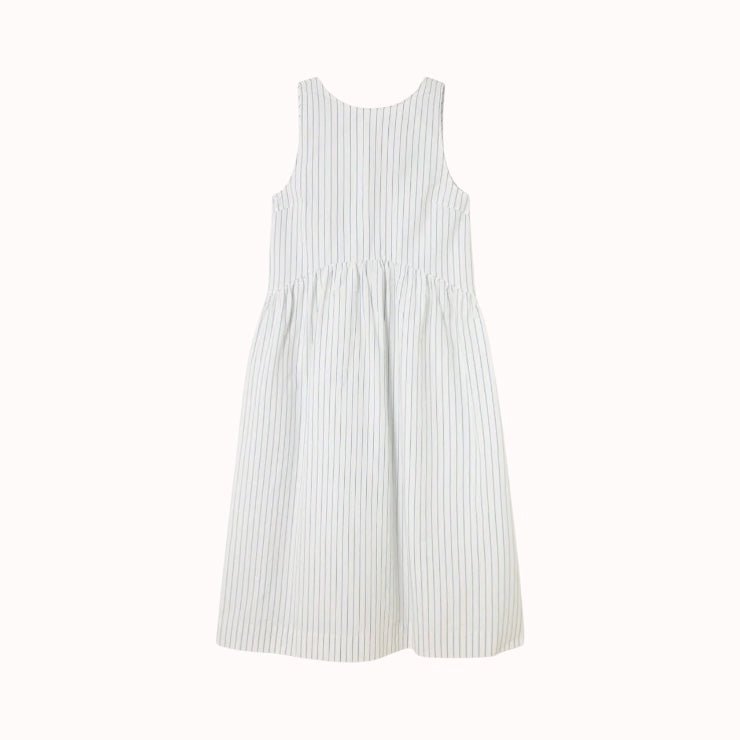 The Tiny Big Sister Striped Low Back Dress White - Steranko Clothing Manchester