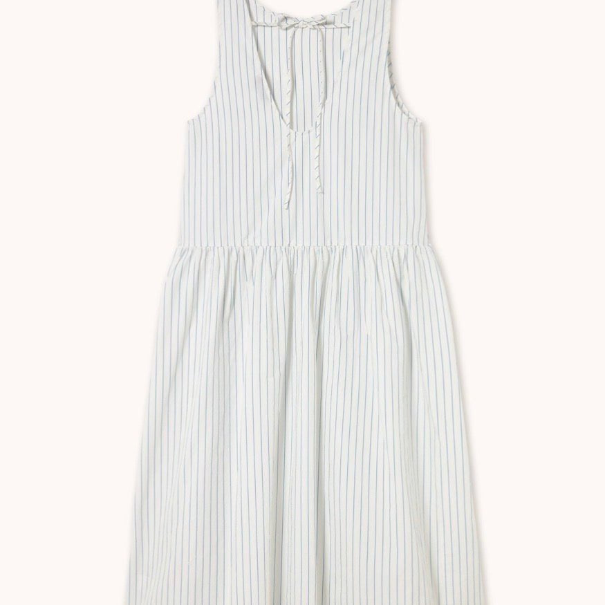 The Tiny Big Sister Striped Low Back Dress White - Steranko Clothing Manchester