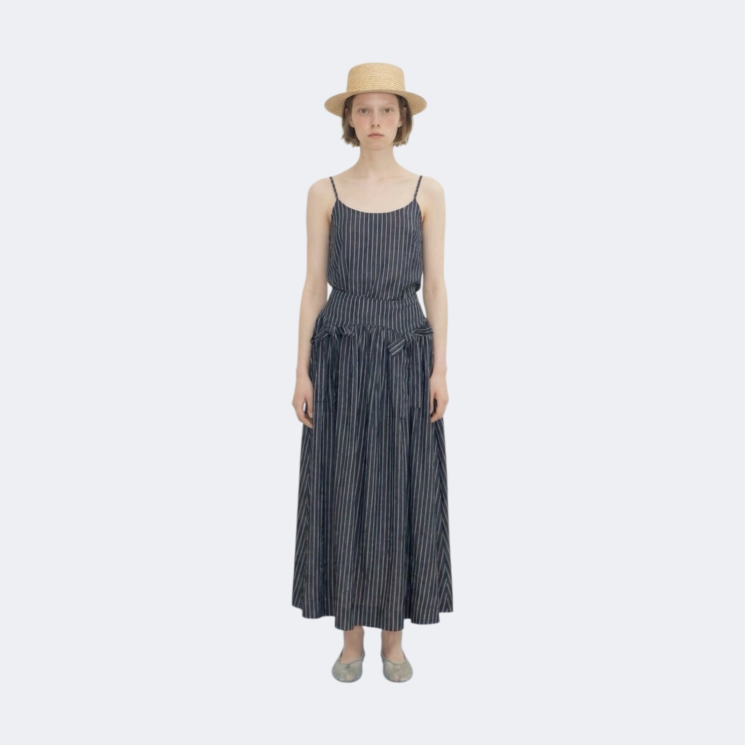 The Tiny Big Sister Striped Skirt Light Navy - Steranko Clothing Manchester
