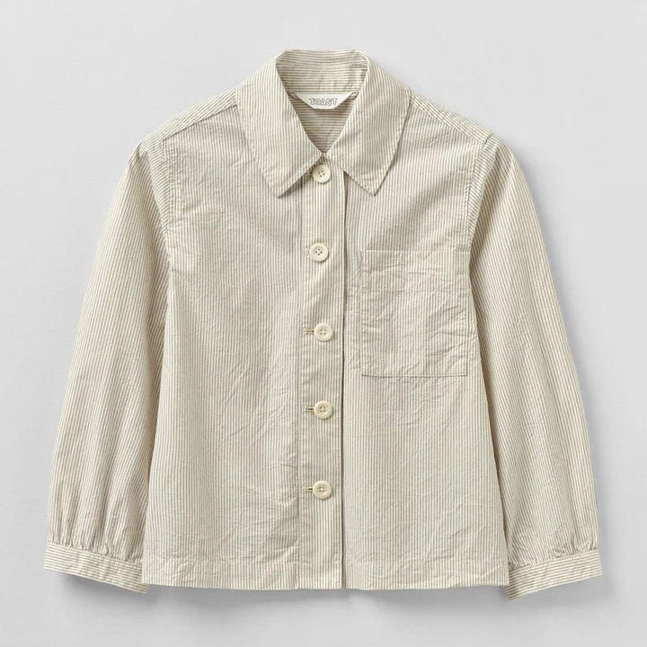 Toast Baya Patch Pocket Stripe Shirt Sunwashed Blue - Steranko Clothing Manchester