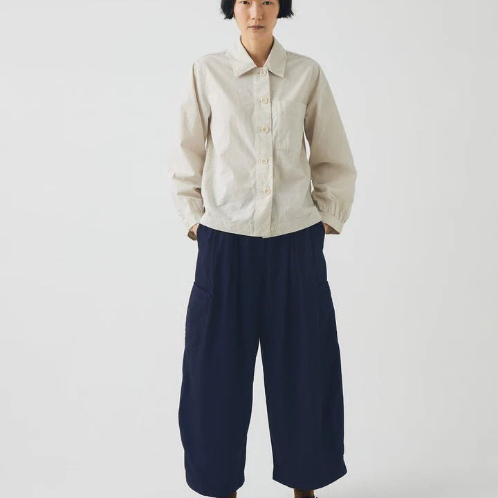 Toast Baya Patch Pocket Stripe Shirt Sunwashed Blue - Steranko Clothing Manchester