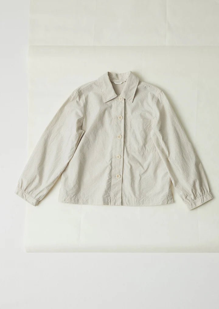 Toast Baya Patch Pocket Stripe Shirt Sunwashed Blue - Steranko Clothing Manchester