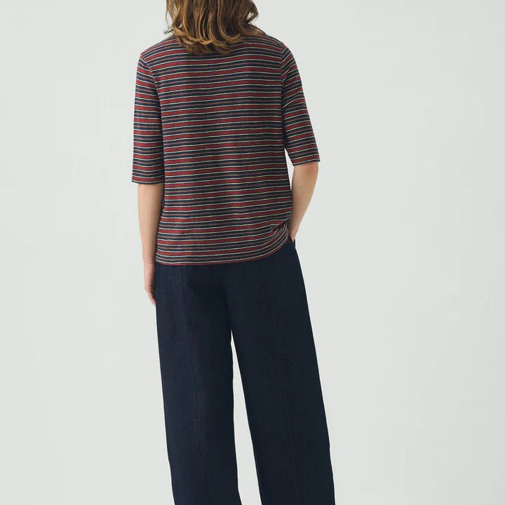 Toast Cleo Stripe Tee Provencal Blue / Multi - Steranko Clothing Manchester