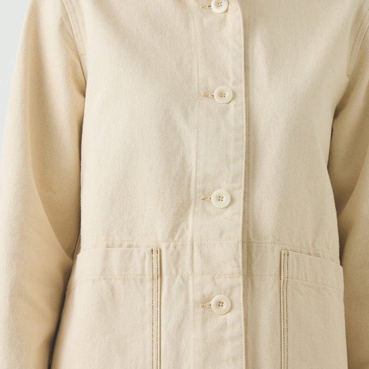 Toast Hal Denim Workwear Jacket Ecru - Steranko Clothing Manchester