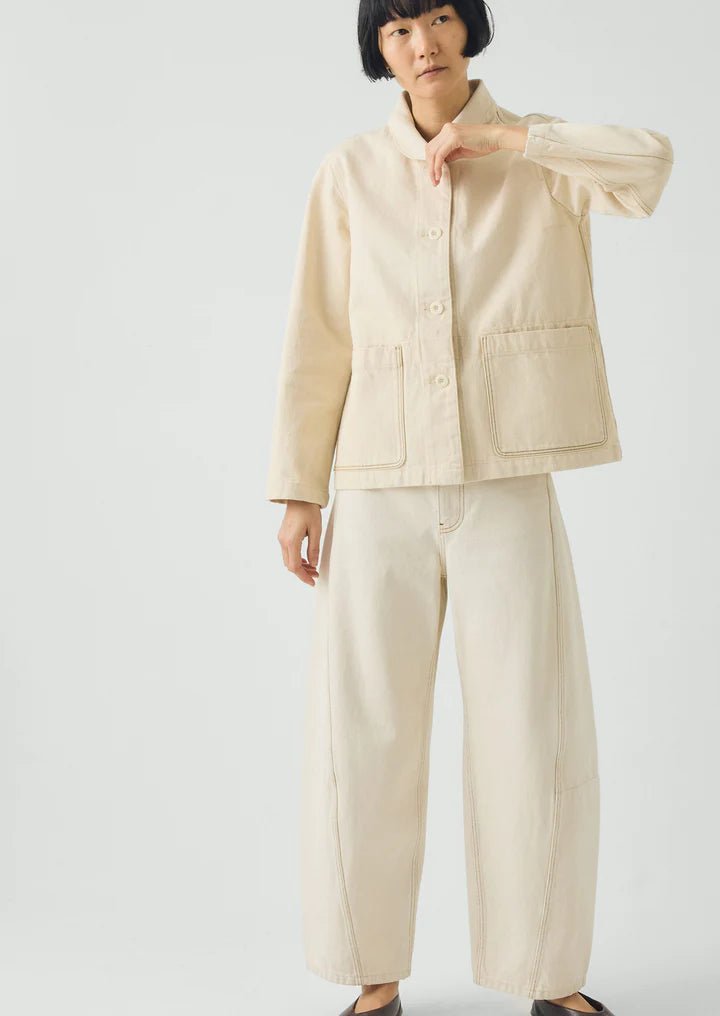 Toast Hal Denim Workwear Jacket Ecru - Steranko Clothing Manchester