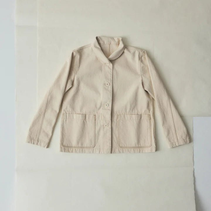 Toast Hal Denim Workwear Jacket Ecru - Steranko Clothing Manchester