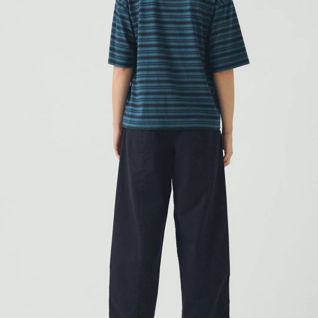Toast Sculpted Organic Cotton Twill Trousers Mid Blue - Steranko Clothing Manchester