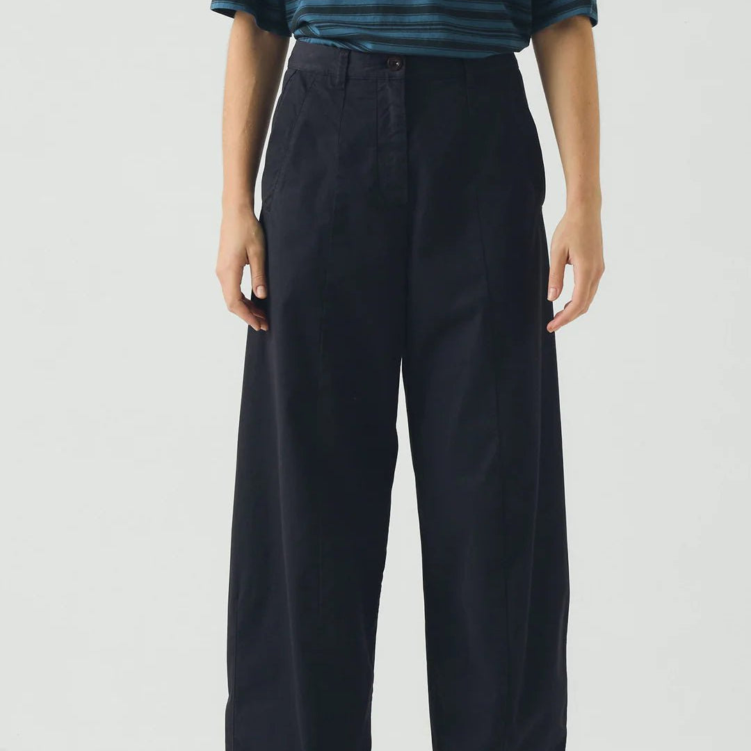 Toast Sculpted Organic Cotton Twill Trousers Mid Blue - Steranko Clothing Manchester