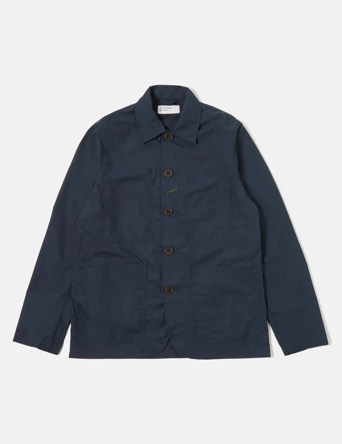 Universal Works Bakers C Jacket Navy Polytech - Steranko Clothing Manchester