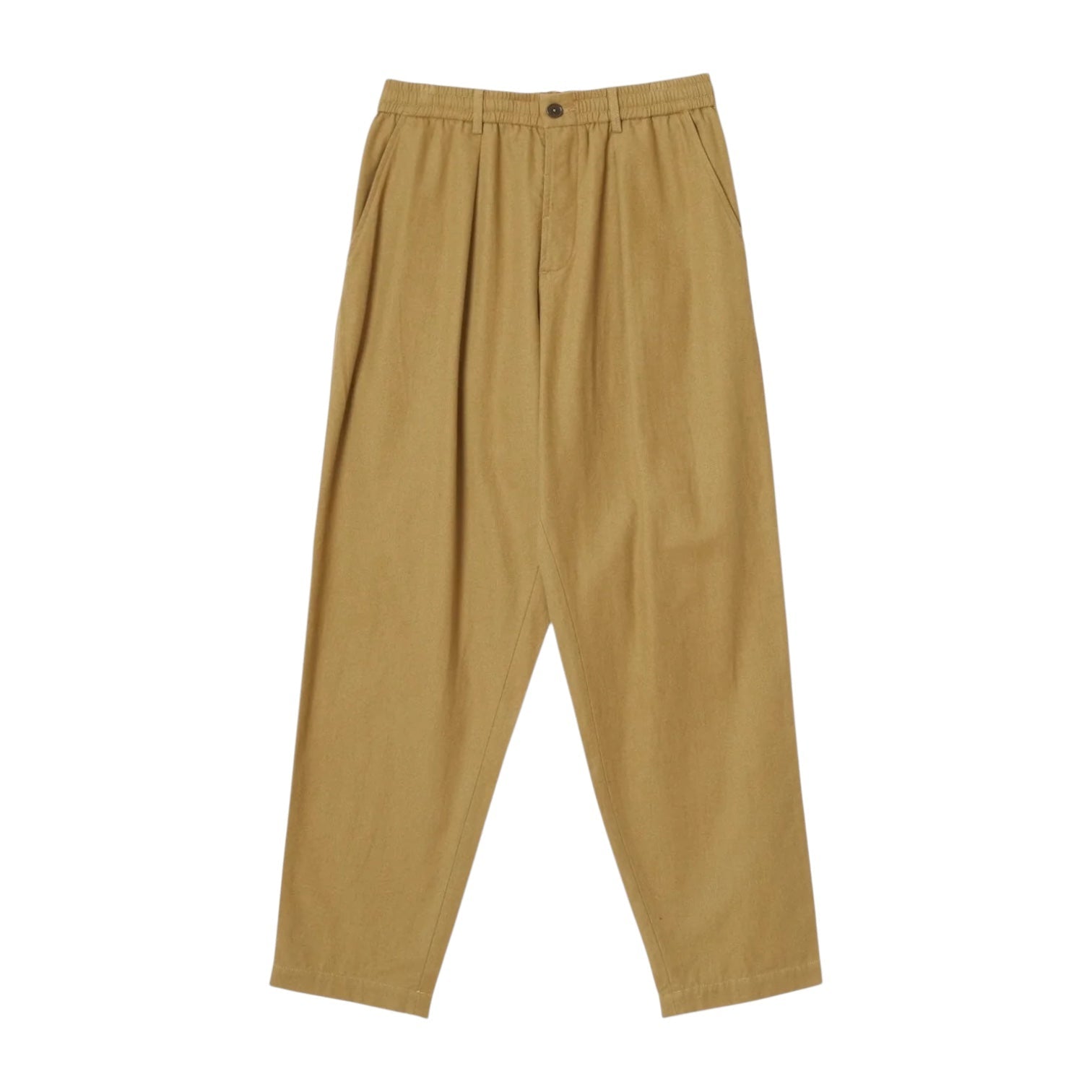 Universal Works Brushed Moleskin Pleated Track Pant Sand - Steranko Clothing Manchester