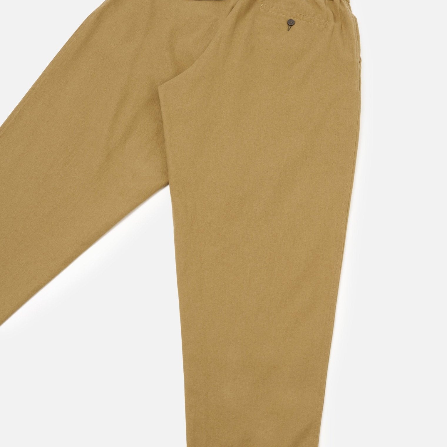 Universal Works Brushed Moleskin Pleated Track Pant Sand - Steranko Clothing Manchester