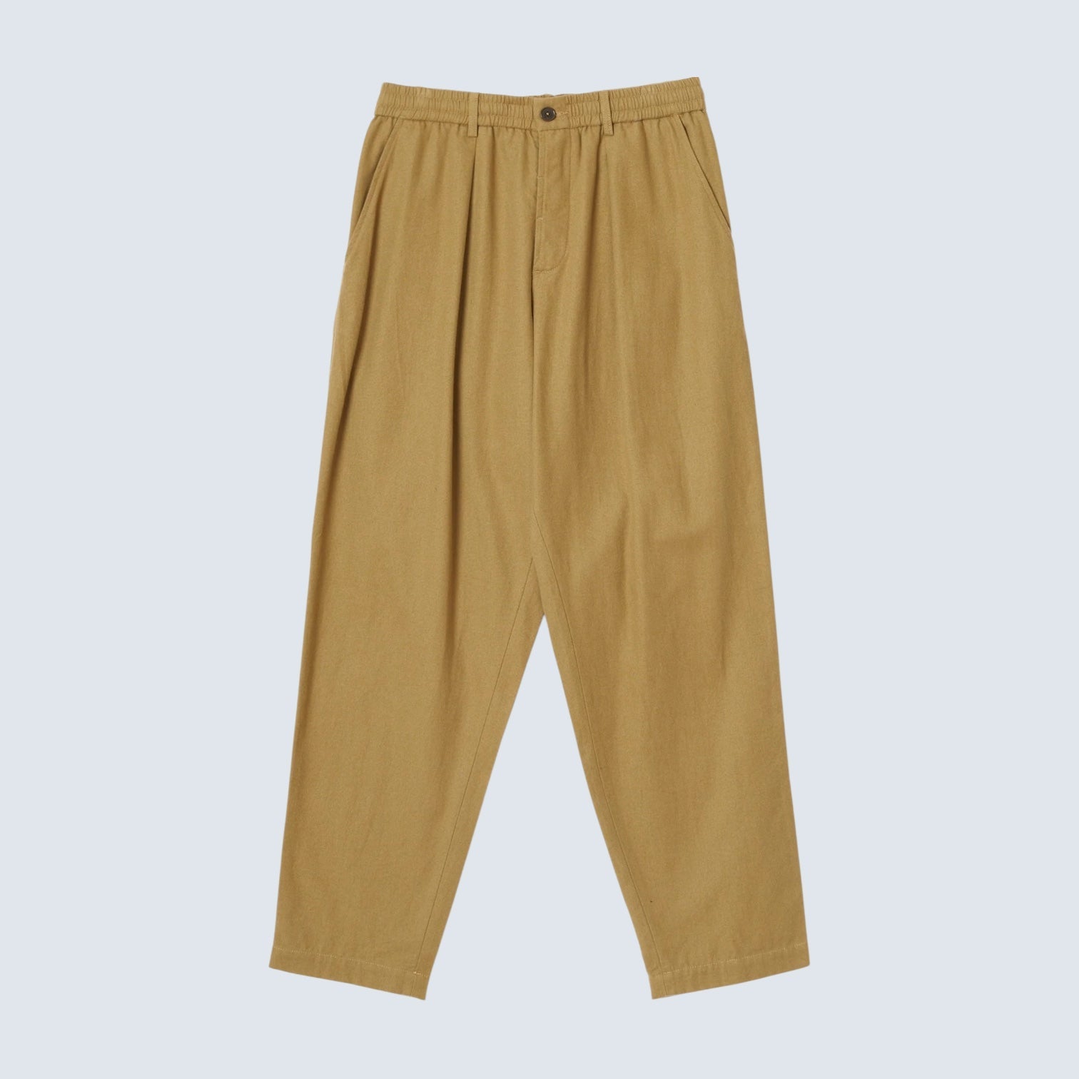 Universal Works Brushed Moleskin Pleated Track Pant Sand - Steranko Clothing Manchester