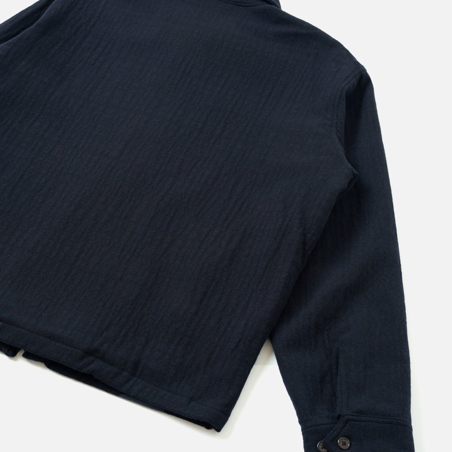 Universal Works Club Jacket Dark Navy Robin Wool Mix - Steranko Clothing Manchester