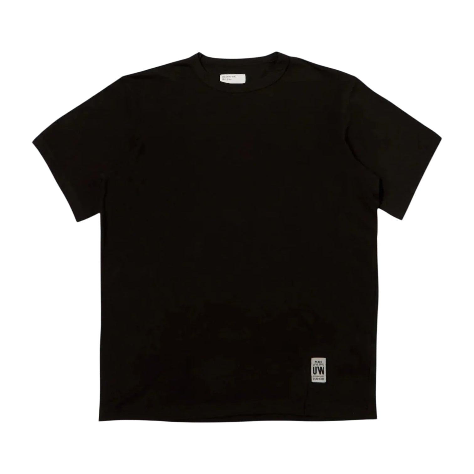 Universal Works Core T-Shirt Black - Steranko Clothing Manchester